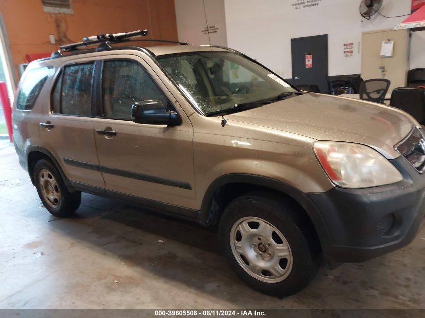 2006 Honda Cr-V Lx VIN: SHSRD68516U403163 Lot: 39605506