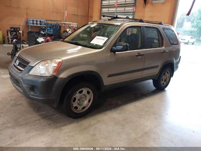 2006 Honda Cr-V Lx VIN: SHSRD68516U403163 Lot: 39605506