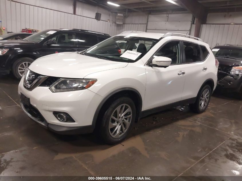 2014 Nissan Rogue Sl VIN: 5N1AT2MV0EC756412 Lot: 39605515