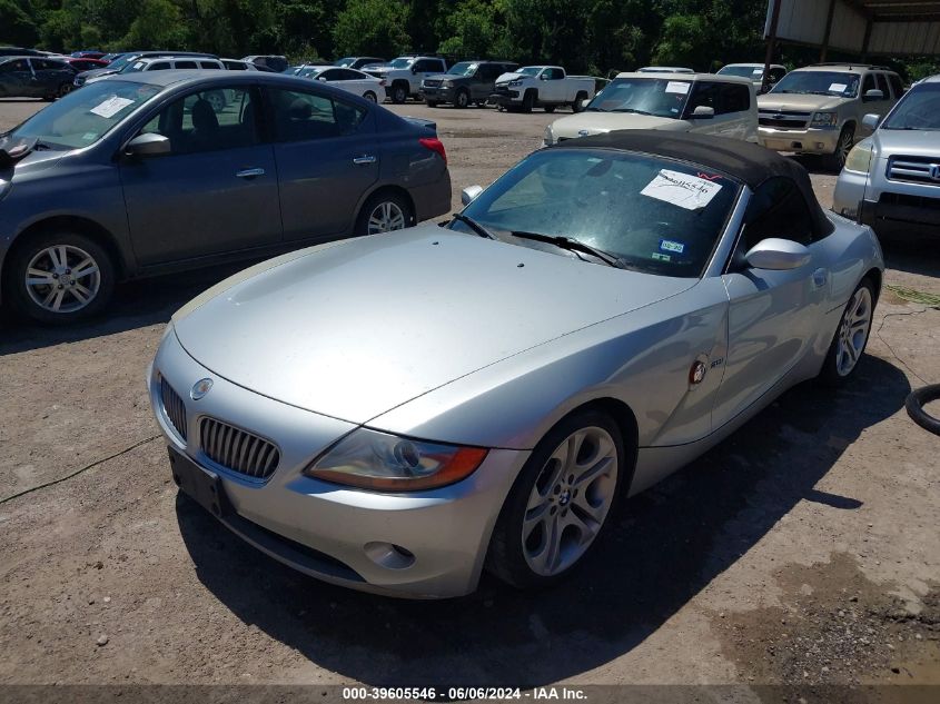 2003 BMW Z4 3.0I VIN: 4USBT534X3LT21388 Lot: 39605546