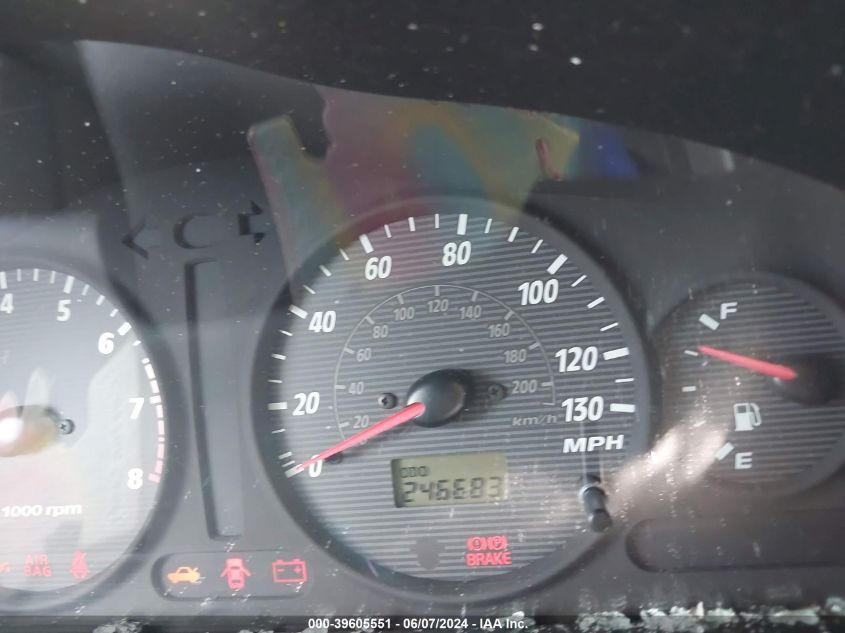 2002 Hyundai Santa Fe Gl VIN: KM8SB12B72U168575 Lot: 39605551