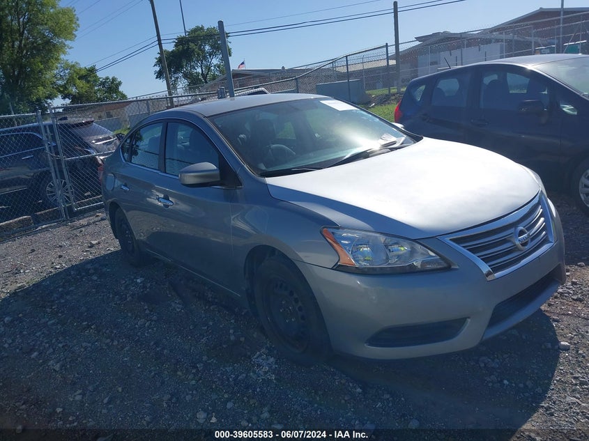 2013 Nissan Sentra Sv VIN: 3N1AB7AP8DL657031 Lot: 39605583