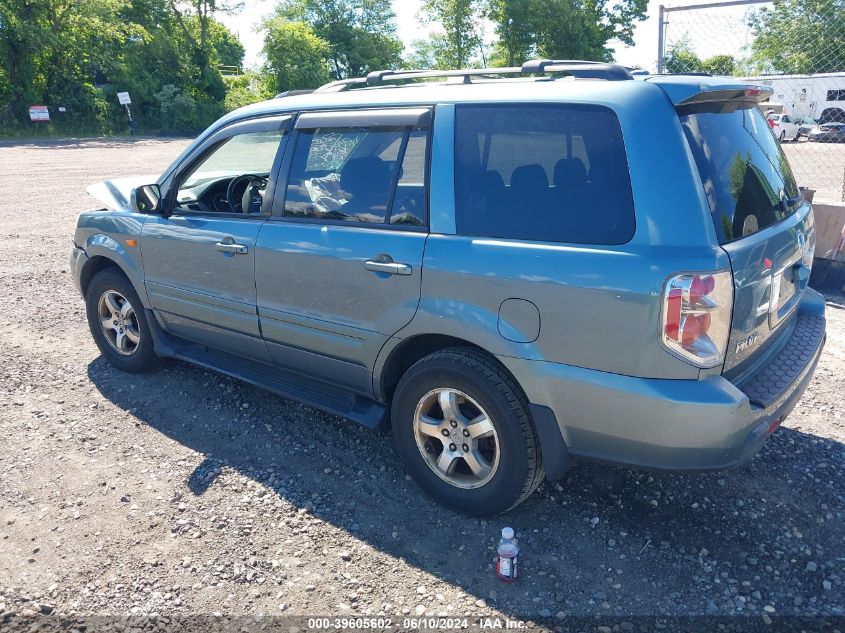 2006 Honda Pilot Ex VIN: 2HKYF18716H521037 Lot: 39605602