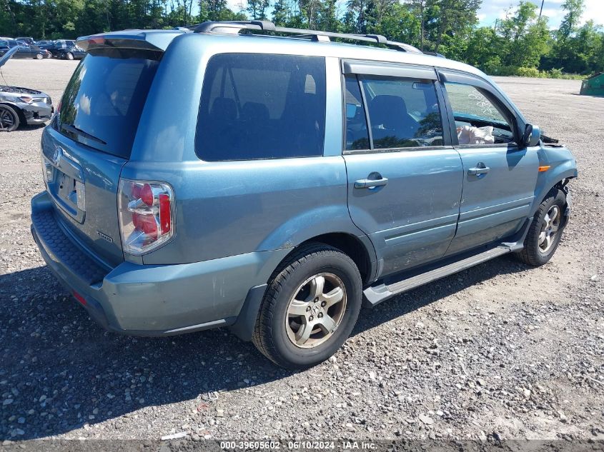 2006 Honda Pilot Ex VIN: 2HKYF18716H521037 Lot: 39605602