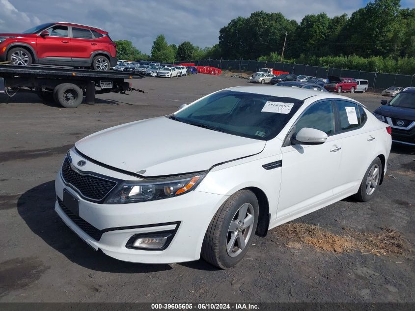 2015 Kia Optima Lx VIN: 5XXGM4A76FG388946 Lot: 39605605