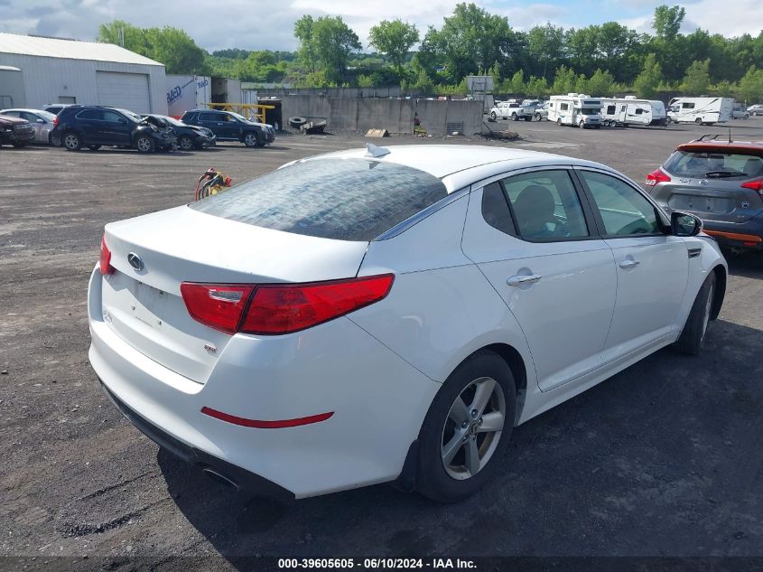 2015 Kia Optima Lx VIN: 5XXGM4A76FG388946 Lot: 39605605