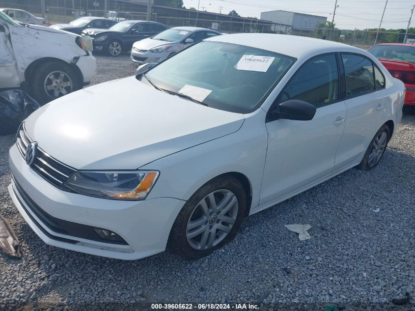 2015 Volkswagen Jetta 2.0L S VIN: 3VW2K7AJXFM210871 Lot: 39605622