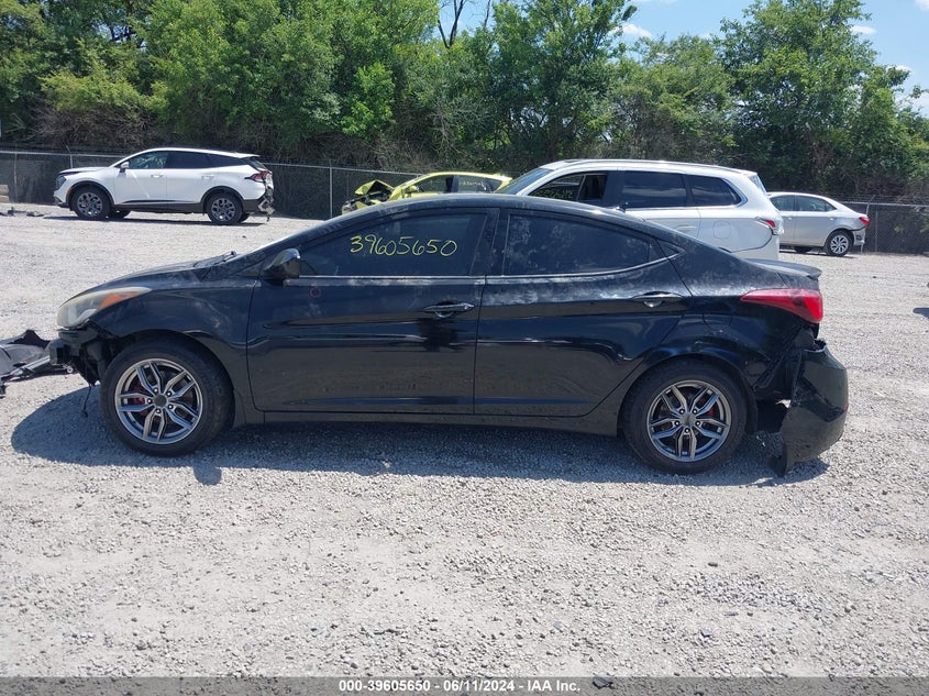 2014 Hyundai Elantra Se VIN: KMHDH4AE1EU142283 Lot: 39605650