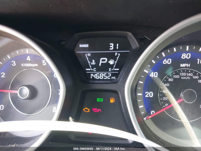 2014 Hyundai Elantra Se VIN: KMHDH4AE1EU142283 Lot: 39605650