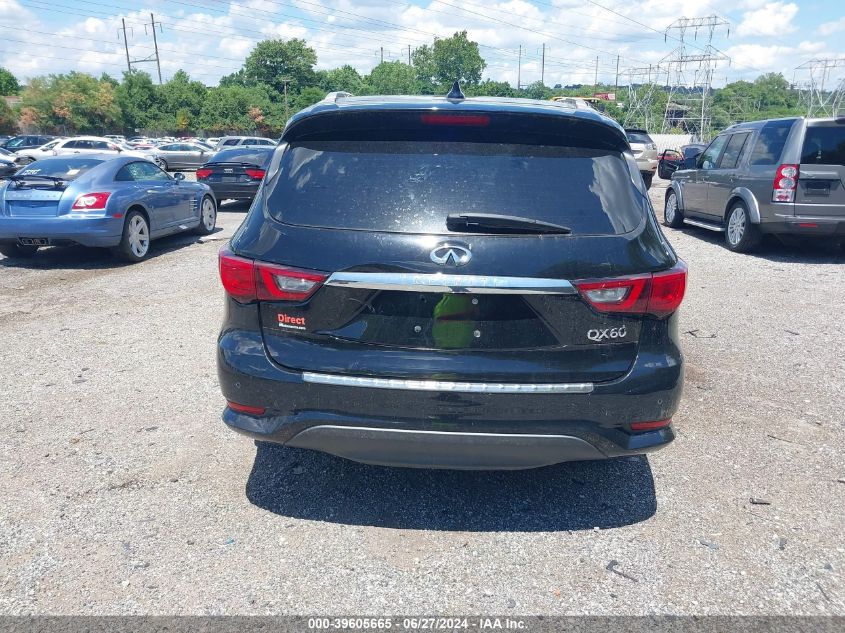 2018 Infiniti Qx60 VIN: 5N1DL0MM3JC531825 Lot: 39605665