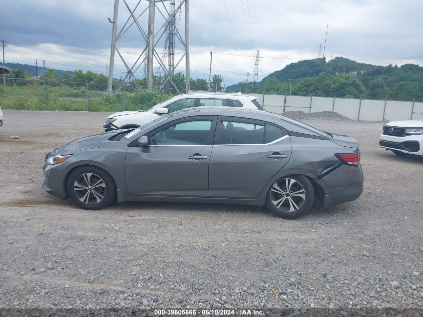 2020 Nissan Sentra Sv Xtronic Cvt VIN: 3N1AB8CVXLY205908 Lot: 39605666