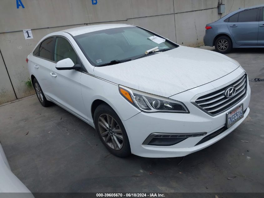 2015 Hyundai Sonata Se VIN: 5NPE24AF8FH167292 Lot: 39605670