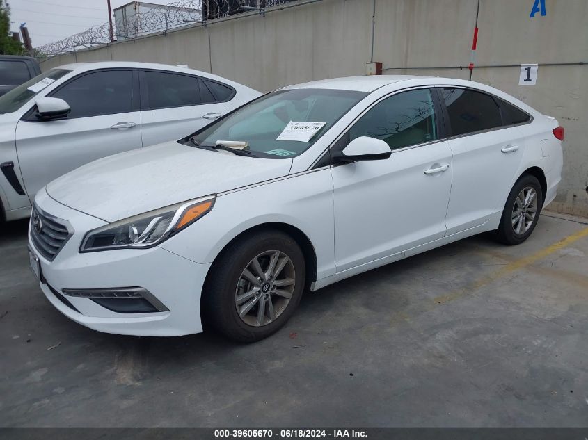 2015 HYUNDAI SONATA SE - 5NPE24AF8FH167292