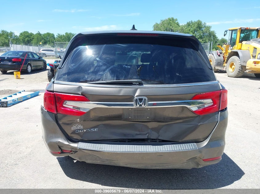 2018 Honda Odyssey Ex-L VIN: 5FNRL6H70JB087596 Lot: 39605679