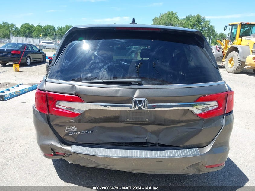 2018 Honda Odyssey Ex-L VIN: 5FNRL6H70JB087596 Lot: 39605679