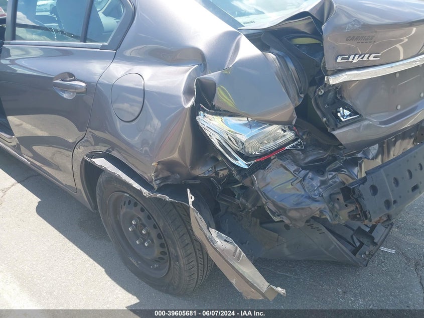 2013 Honda Civic Lx VIN: 19XFB2F59DE291467 Lot: 39605681