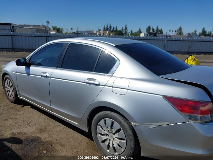 2010 Honda Accord 2.4 Lx VIN: 1HGCP2F30AA031865 Lot: 39605693