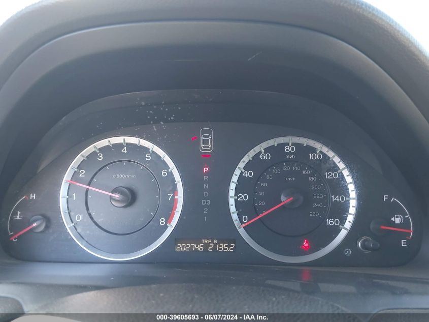 2010 Honda Accord 2.4 Lx VIN: 1HGCP2F30AA031865 Lot: 39605693