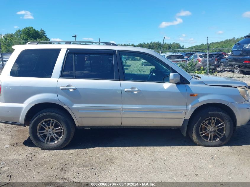 2006 Honda Pilot Ex-L VIN: 2HKYF18596H50711 Lot: 39605704