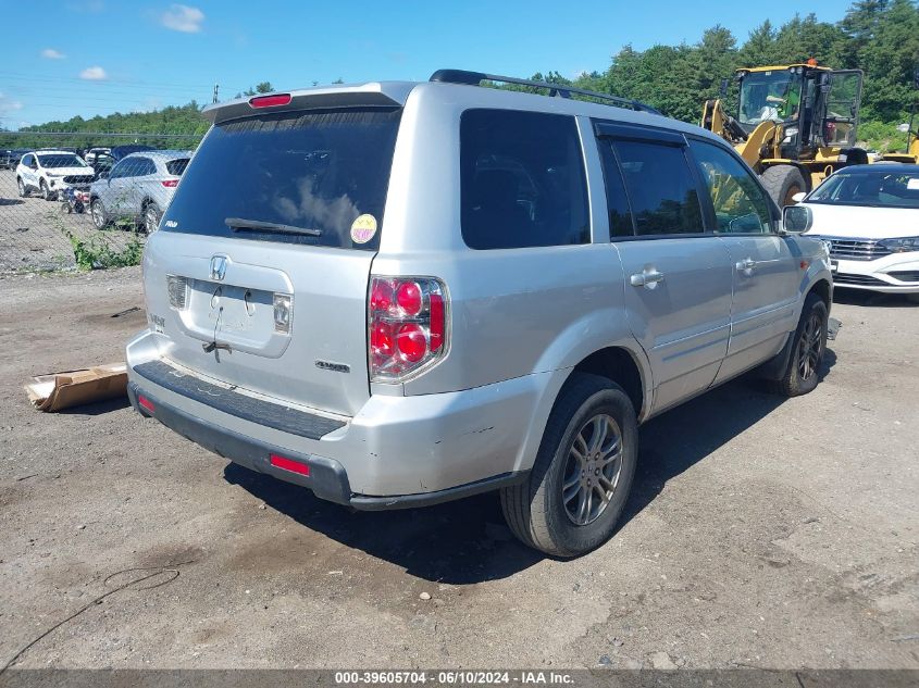 2006 Honda Pilot Ex-L VIN: 2HKYF18596H50711 Lot: 39605704