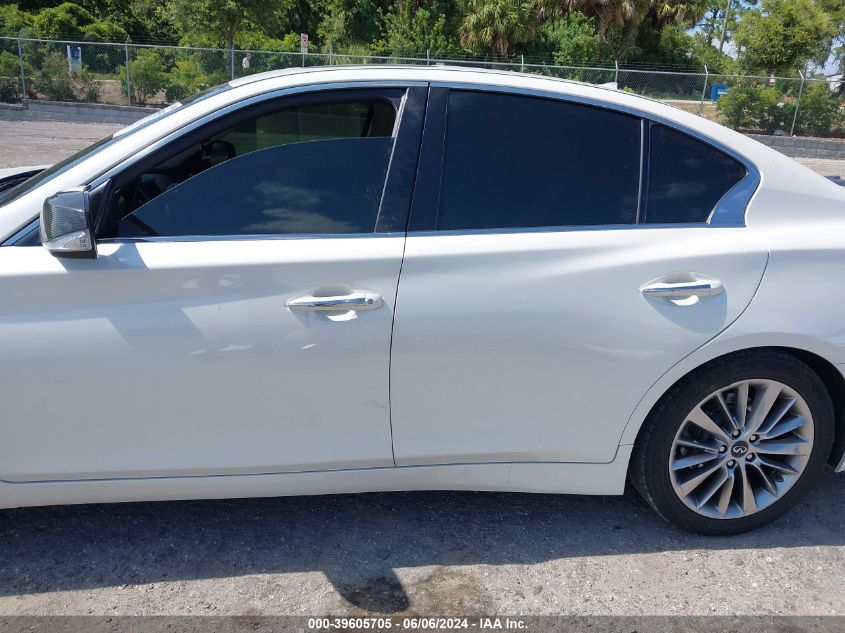 2018 Infiniti Q50 3.0T Luxe VIN: JN1EV7APXJM591107 Lot: 39605705