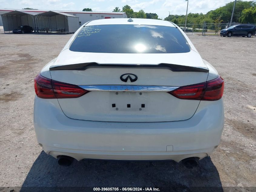 2018 Infiniti Q50 3.0T Luxe VIN: JN1EV7APXJM591107 Lot: 39605705