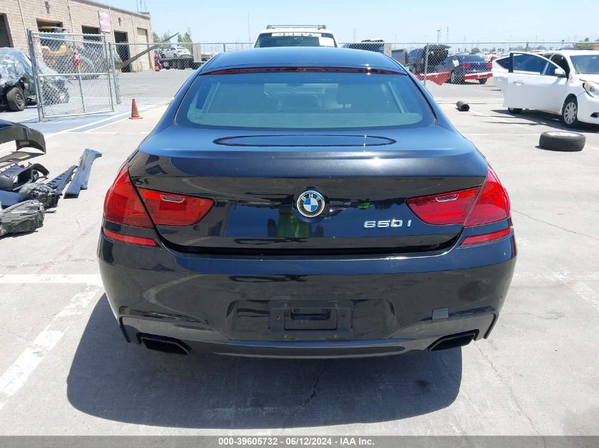 2013 BMW 650I Gran Coupe VIN: WBA6B2C52DDG66962 Lot: 39605732