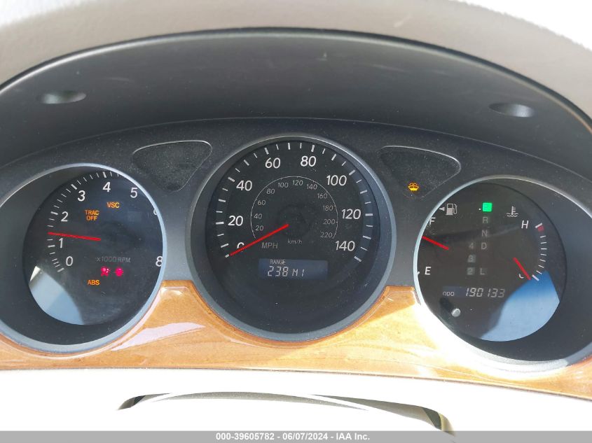 2005 Lexus Es 330 VIN: JTHBA30G655128806 Lot: 39605782