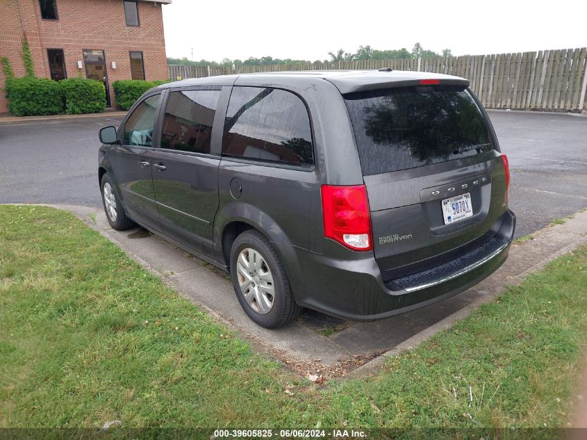 2016 Dodge Grand Caravan Se VIN: 2C4RDGBG5GR136476 Lot: 39605825