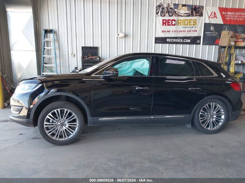 2017 Lincoln Mkx Reserve VIN: 2LMPJ8LR0HBL52557 Lot: 39605826