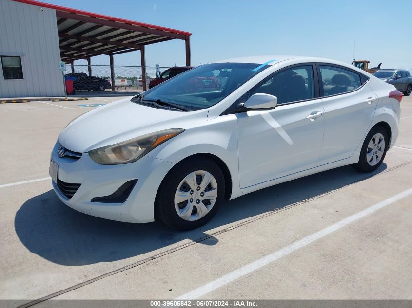 2016 Hyundai Elantra Se VIN: 5NPDH4AEXGH684239 Lot: 39605842