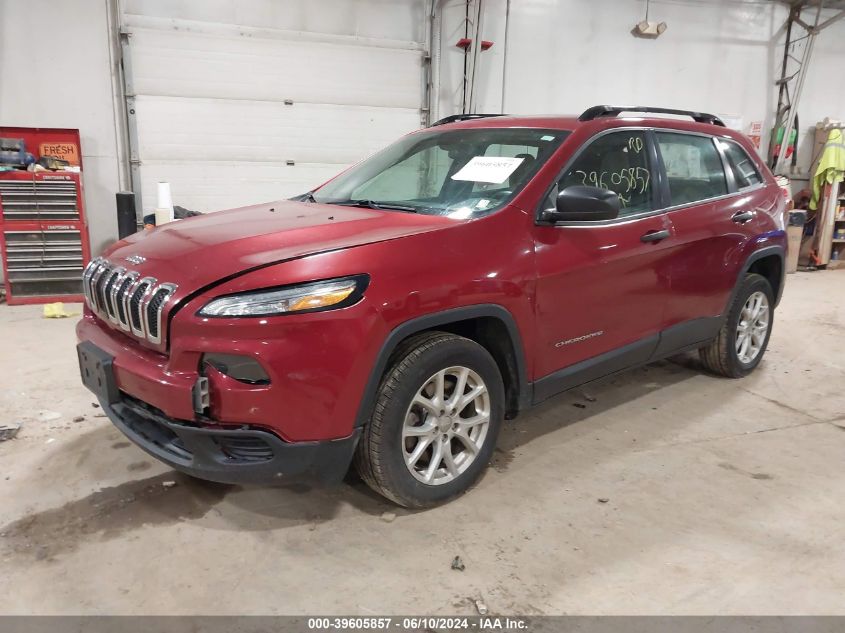 2015 Jeep Cherokee Sport VIN: 1C4PJLAB7FW683978 Lot: 39605857