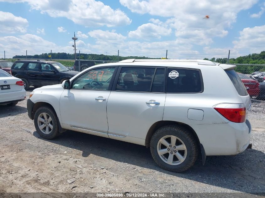 2009 Toyota Highlander VIN: JTEES41A092121154 Lot: 39605898