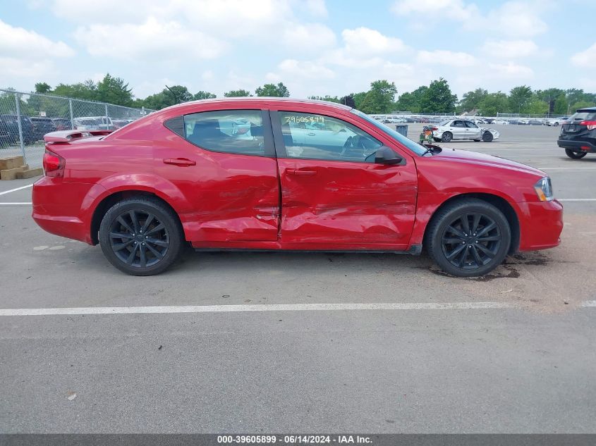 2014 Dodge Avenger Se VIN: 1C3CDZAB0EN189706 Lot: 39605899