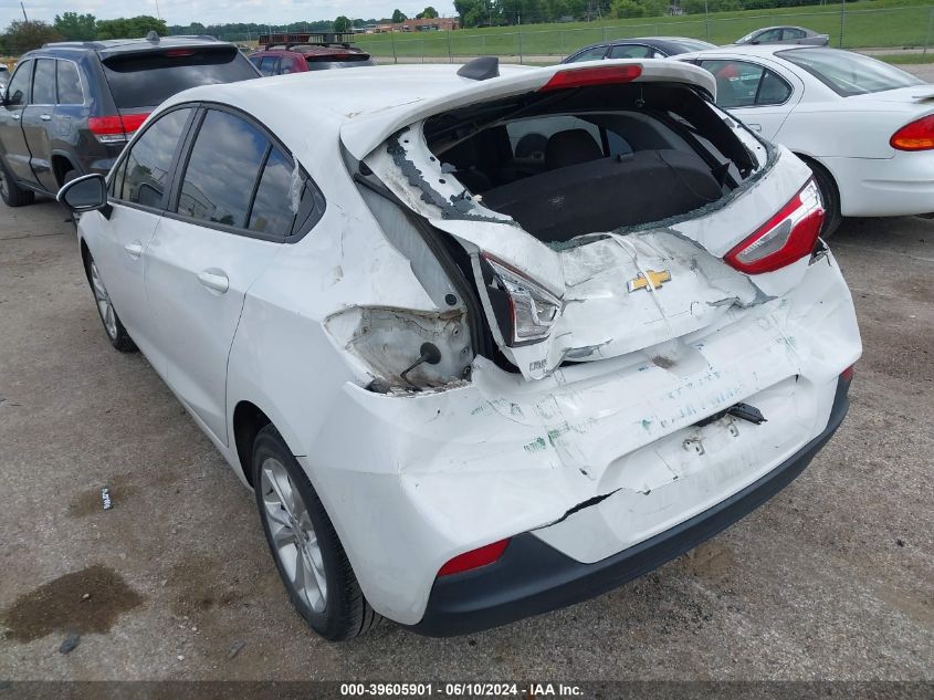 2019 Chevrolet Cruze Ls VIN: 3G1BC6SM0KS592541 Lot: 39605901