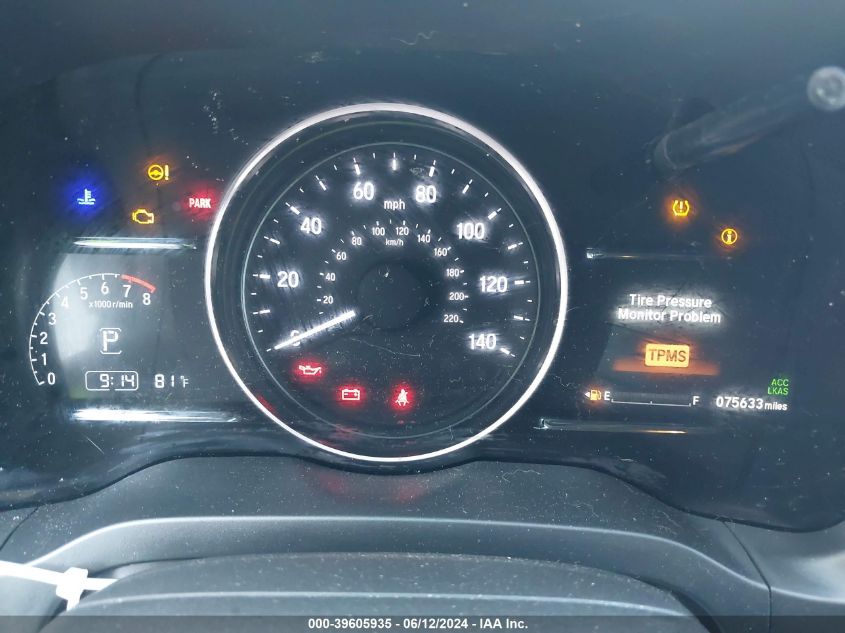 2019 HONDA HR-V EX - 3CZRU5H57KM725744