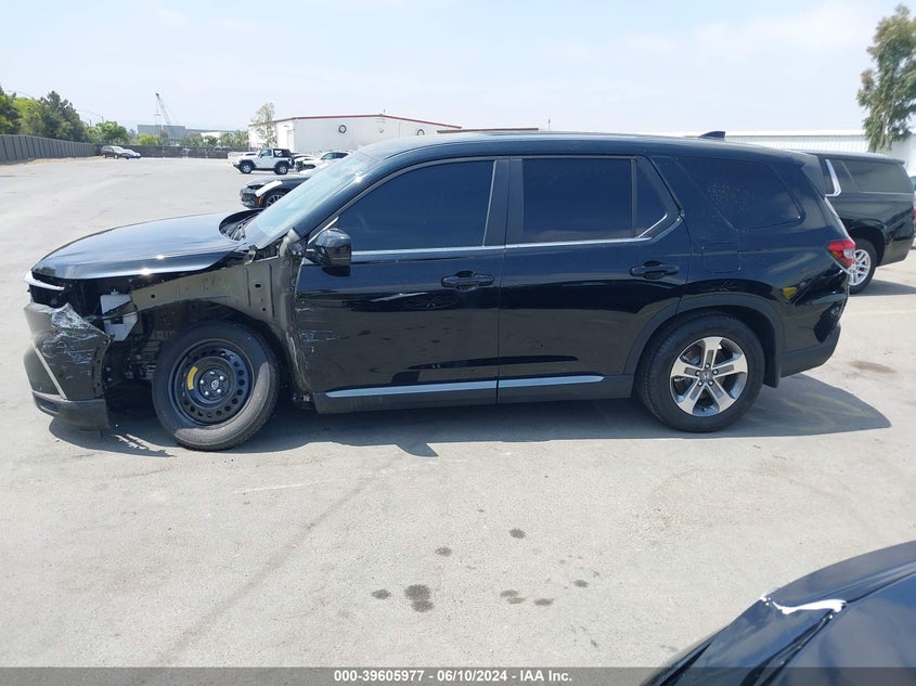 2023 Honda Pilot 2Wd Ex-L 7 Passenger VIN: 5FNYG2H50PB009383 Lot: 39605977