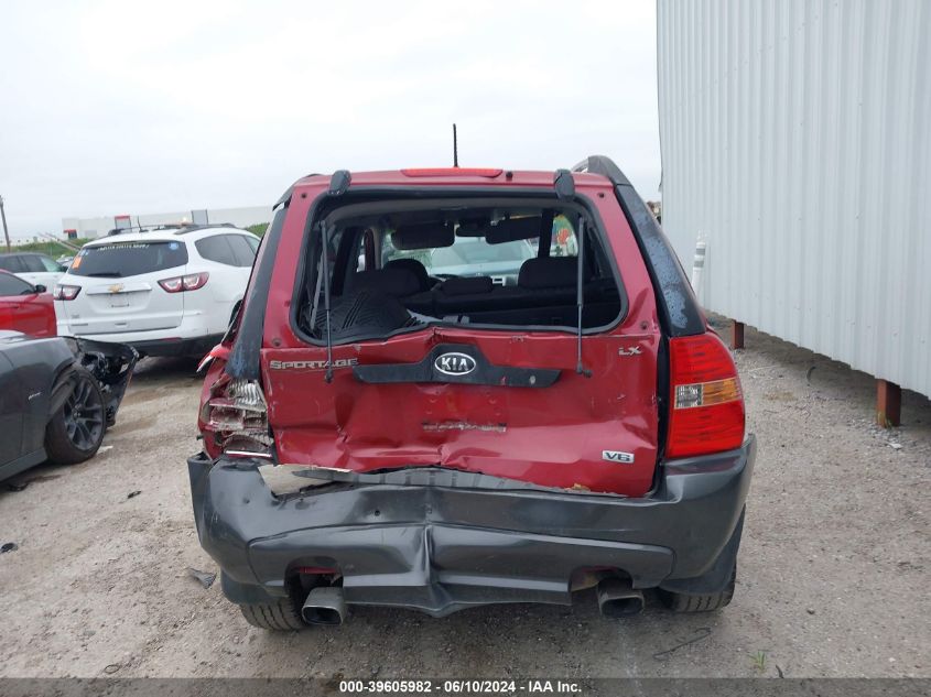 2006 Kia Sportage Ex V6/Lx V6 VIN: KNDJF723367223068 Lot: 39605982