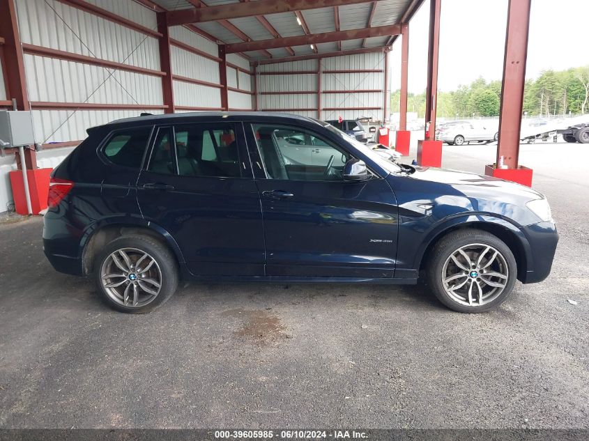 2017 BMW X3 xDrive35I VIN: 5UXWX7C50H0U41417 Lot: 39605985