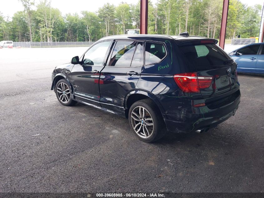 2017 BMW X3 xDrive35I VIN: 5UXWX7C50H0U41417 Lot: 39605985