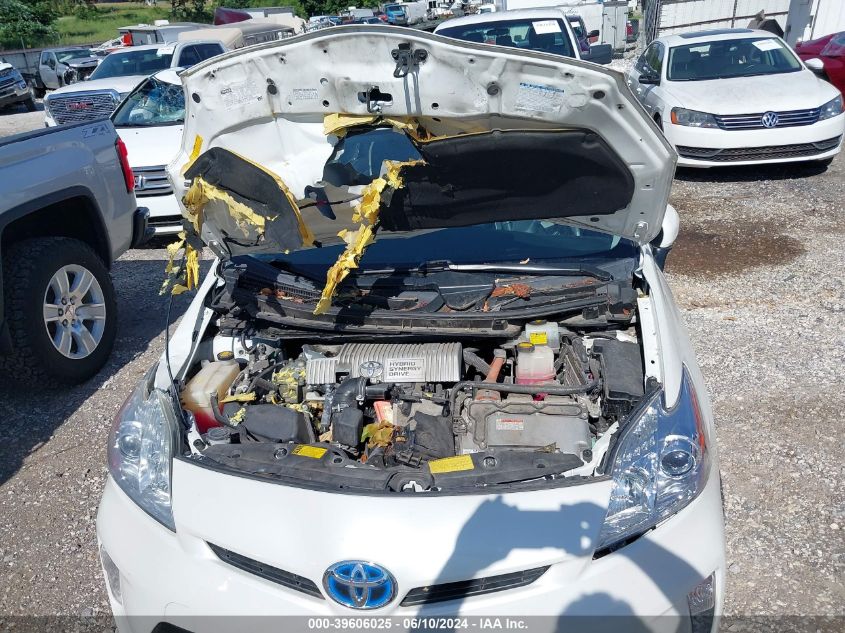 2012 Toyota Prius Four VIN: JTDKN3DU1C5408376 Lot: 39606025