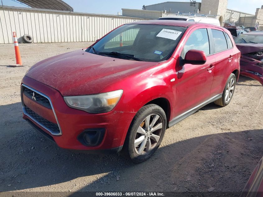 2014 Mitsubishi Outlander Sport Es VIN: 4A4AP3AU2EE007330 Lot: 39606033