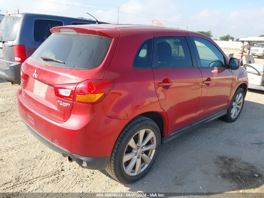 2014 Mitsubishi Outlander Sport Es VIN: 4A4AP3AU2EE007330 Lot: 39606033