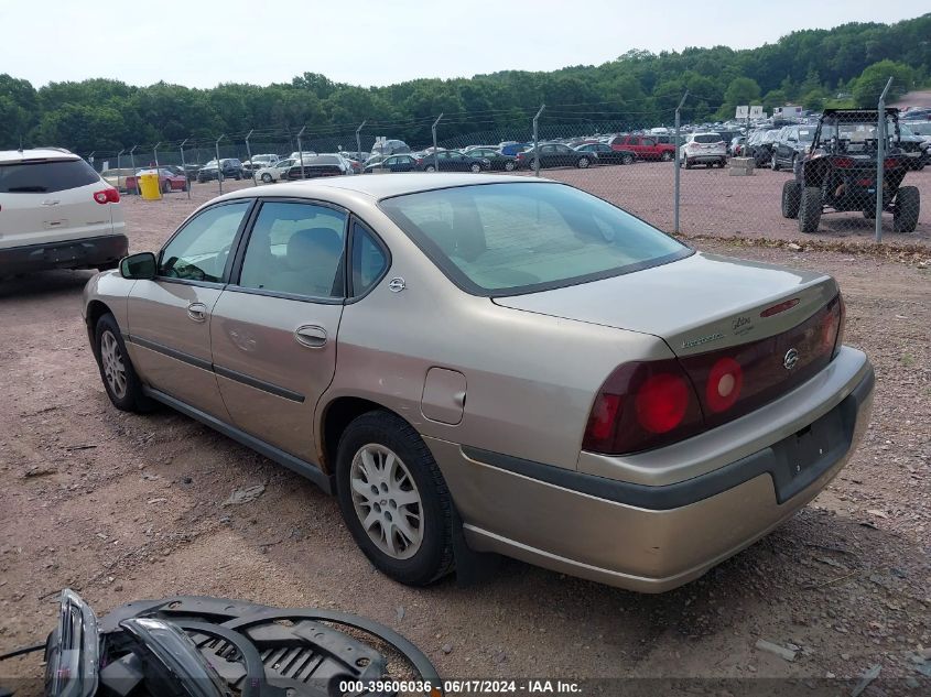 2002 Chevrolet Impala VIN: 2G1WF52E129304065 Lot: 39606036