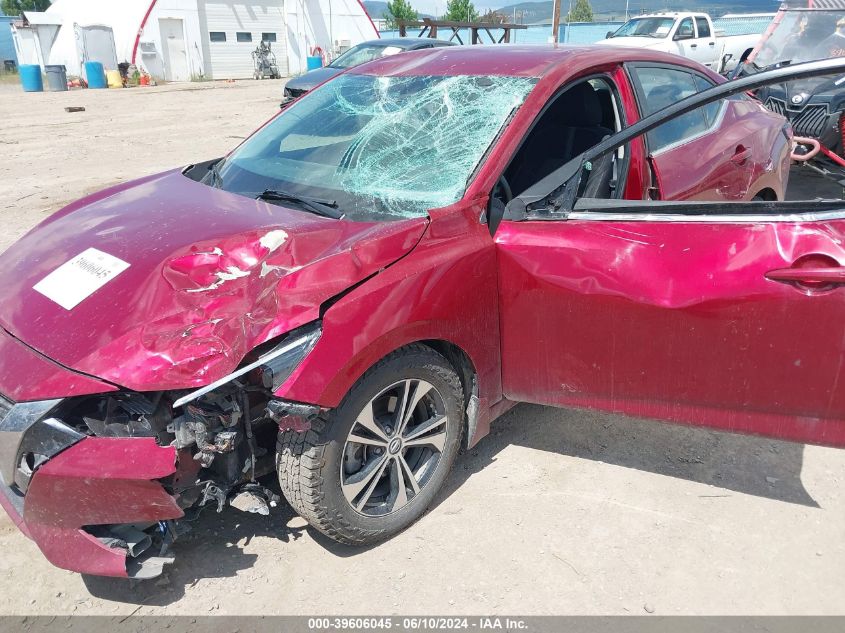 2020 Nissan Sentra Sv Xtronic Cvt VIN: 3N1AB8CV9LY258616 Lot: 39606045