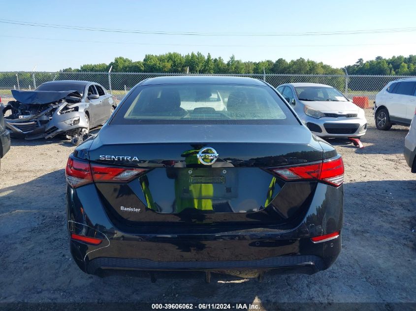 2020 Nissan Sentra S Xtronic Cvt VIN: 3N1AB8BV9LY220062 Lot: 39606062