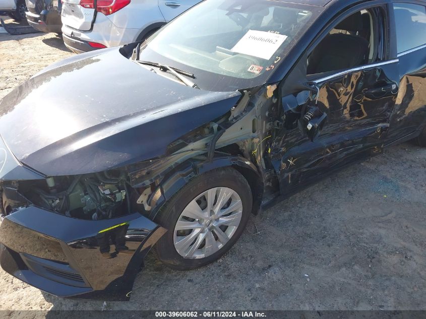 2020 Nissan Sentra S Xtronic Cvt VIN: 3N1AB8BV9LY220062 Lot: 39606062