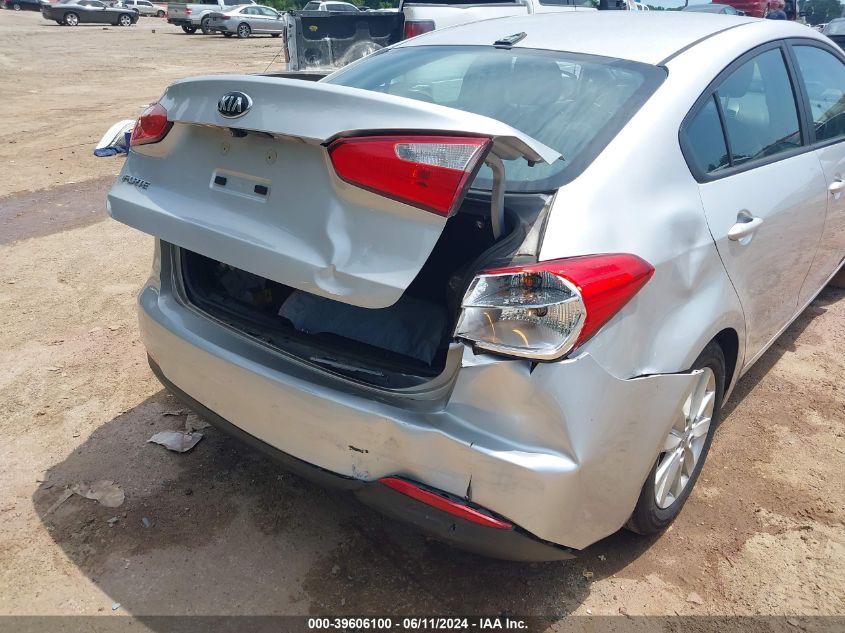 2016 Kia Forte Lx VIN: KNAFX4A6XG5460681 Lot: 39606100