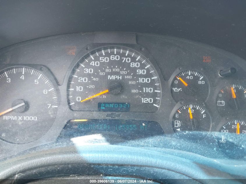 2002 Chevrolet Trailblazer Ltz VIN: 1GNDT13S322229119 Lot: 39606139