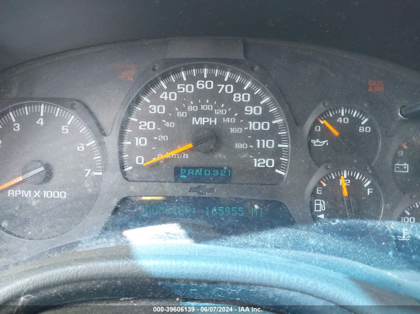 2002 Chevrolet Trailblazer Ltz VIN: 1GNDT13S322229119 Lot: 39606139